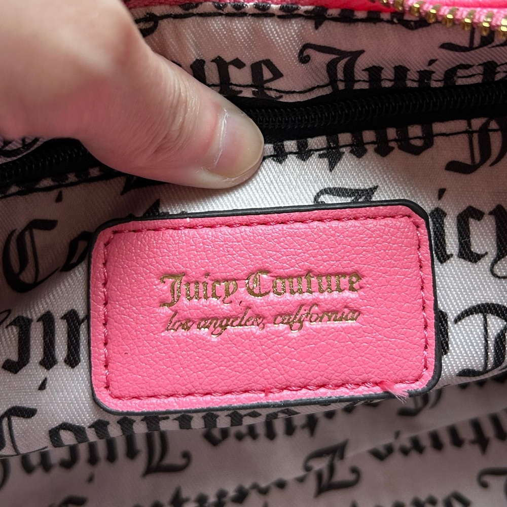 NWT Juicy Couture Berry Sweet Hobo Bag Pink OS Y2K Barbiecore Retro Tropical - Picture 14 of 15
